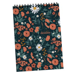 Carnet de Dessin Vierge « Jardin Botanique » (15 x 21 cm)