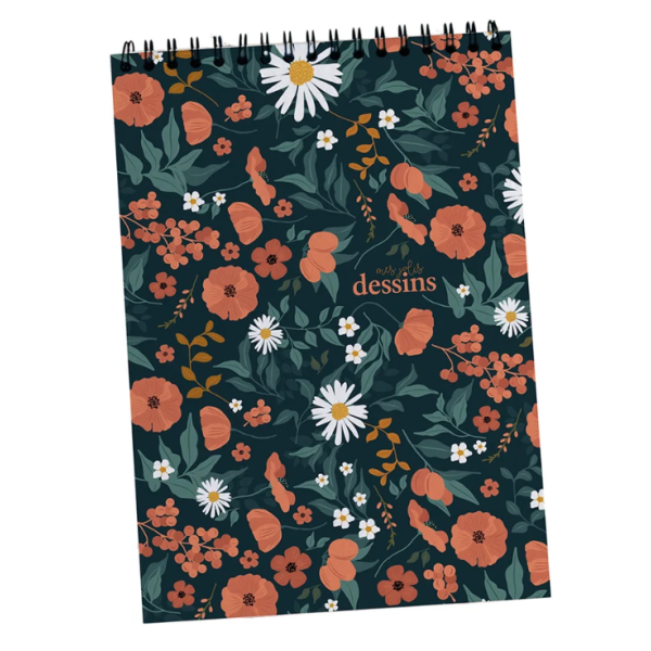 Carnet de Dessin Vierge « Jardin Botanique » (15 x 21 cm)