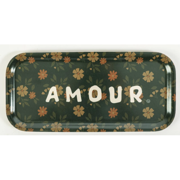 Plateau rectangulaire "Amour "