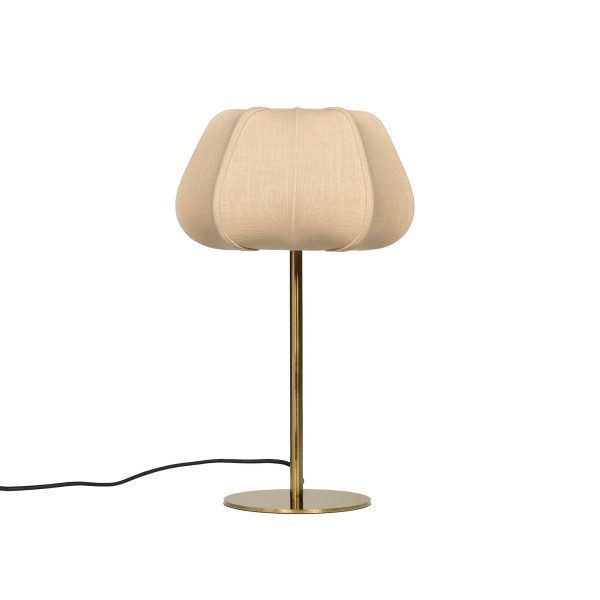 Lampe en Métal Doré & Crème Aeris