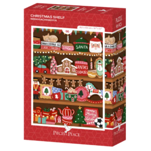 Mini Puzzle 96 Pièces - Christmas Shelf