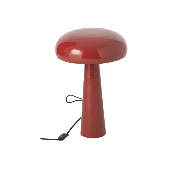 Lampe De Table Fer Rouge Foncé