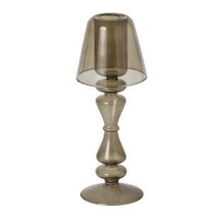 Photophore en Verre Vert Olive - PM