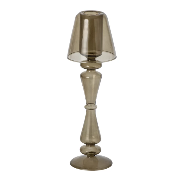 Photophore en Verre Vert Olive - GM