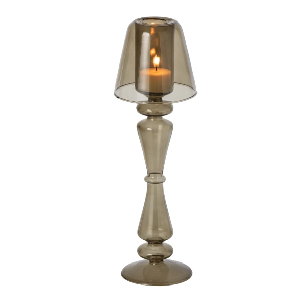 Photophore en Verre Vert Olive - GM