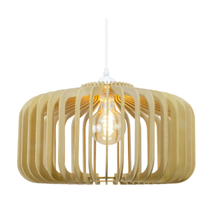 Suspension « Tistone » en Bois de Tilleul Naturel