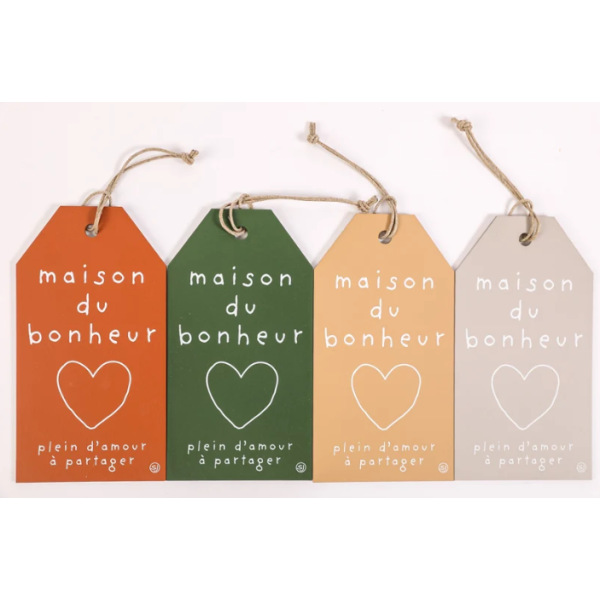 Etiquette Message "La Maison du Bonheur"