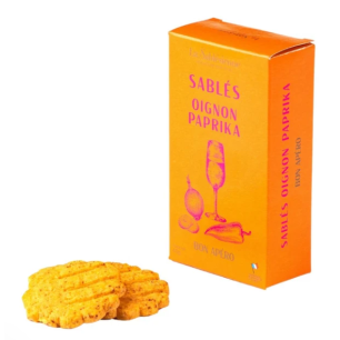 Petits Sablés Salés Oignon & Paprika