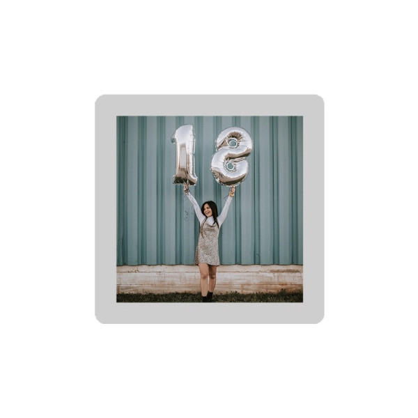 Cadre photo "Argent" - 10x10