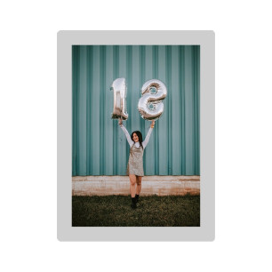 Cadre photo 10 x 15 argent