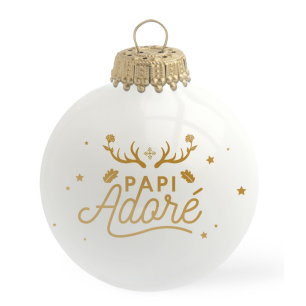 Boule de Noël "Papi adoré"