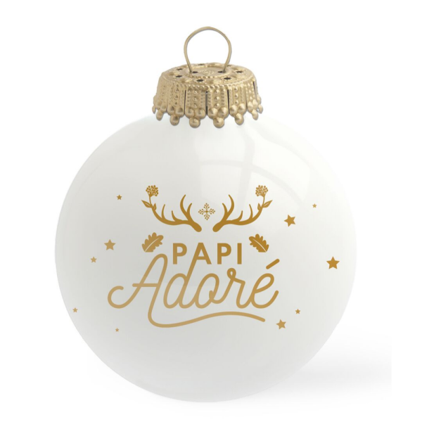 Boule de Noël "Papi adoré"