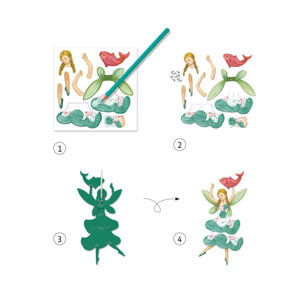 Kit DIY "Pantins fées"