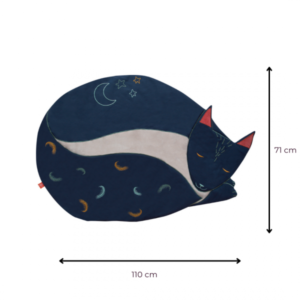 Tapis d'éveil - Renard bleu nuit