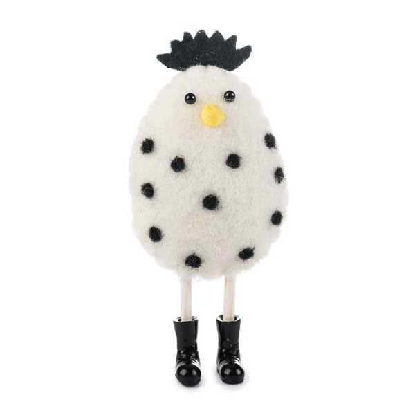 Poulette sur pied "Petit pois noirs"
