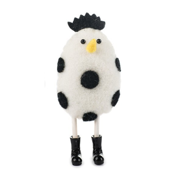 Poulette sur pied "Pois noirs"
