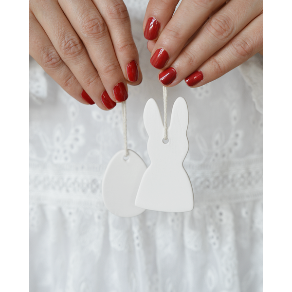 Lapin blanc en argile