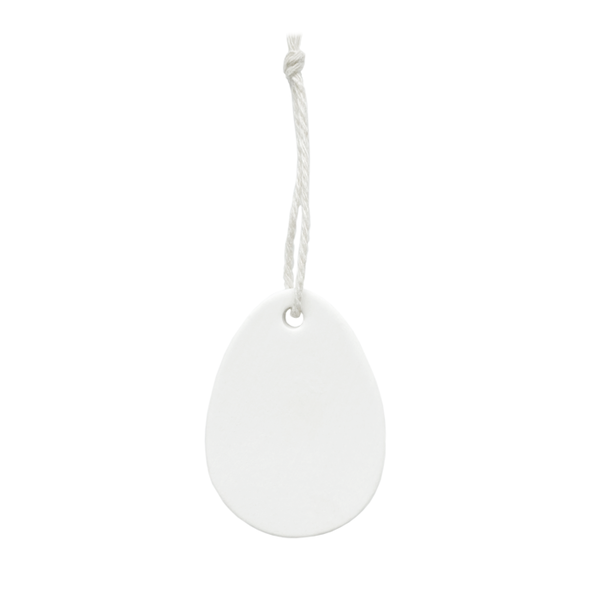 Œuf blanc en argile