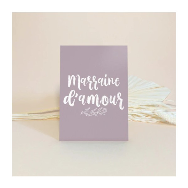 Carte "Marraine d'amour"