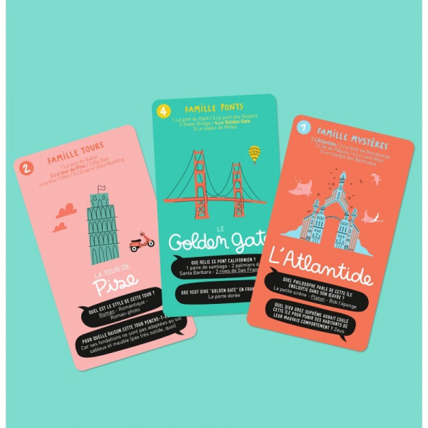 Jeu de cartes "7 familles super endroits"