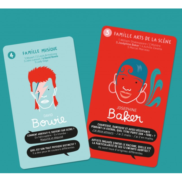 Jeu de cartes "7 familles super artistes"