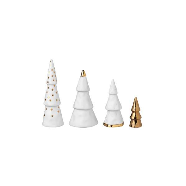Set de 4 sapins "Or"