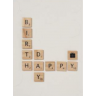 Carte scrabble "Happy Birthday"