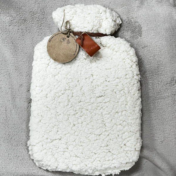 Bouillotte imitation peau de mouton - 1L