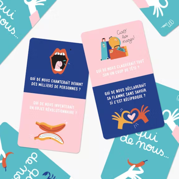 Jeu de cartes "Qui de nous..."