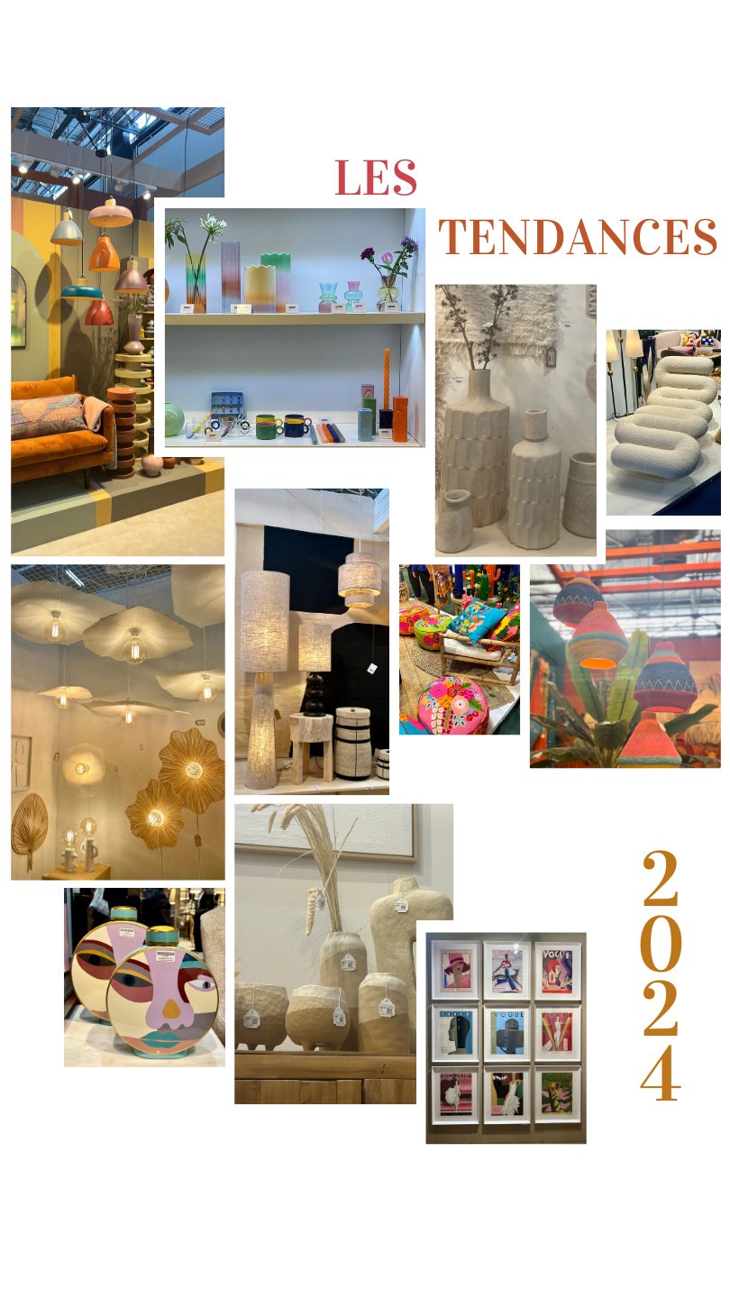 Les tendances déco 2024, moodboard